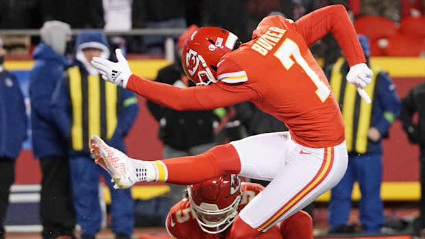 Kansas City Chiefs placekicker Harrison Butker